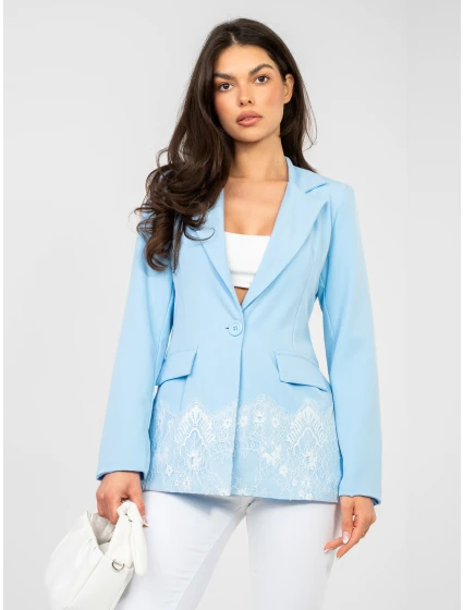 Marynarka IT MA model 22011369 jasny niebieski - FPrice Marynarka IT MA model 22011369 jasny niebieski - FPrice