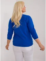 Bluzka RV BZ model 19920672 kobaltowy - FPrice Bluzka RV BZ model 19920672 kobaltowy - FPrice