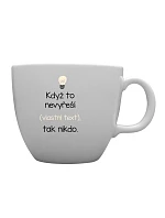 Personalizovaný keramický hrnček MEGA XXL s objemom 1 000 ml – ak to nezvládne on… tak už nikto Personalizovaný keramický hrnček MEGA XXL s objemom 1 000 ml – ak to nezvládne on… tak už nikto