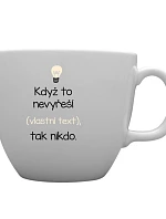 Personalizovaný keramický hrnček MEGA XXL s objemom 1 000 ml – ak to nezvládne on… tak už nikto