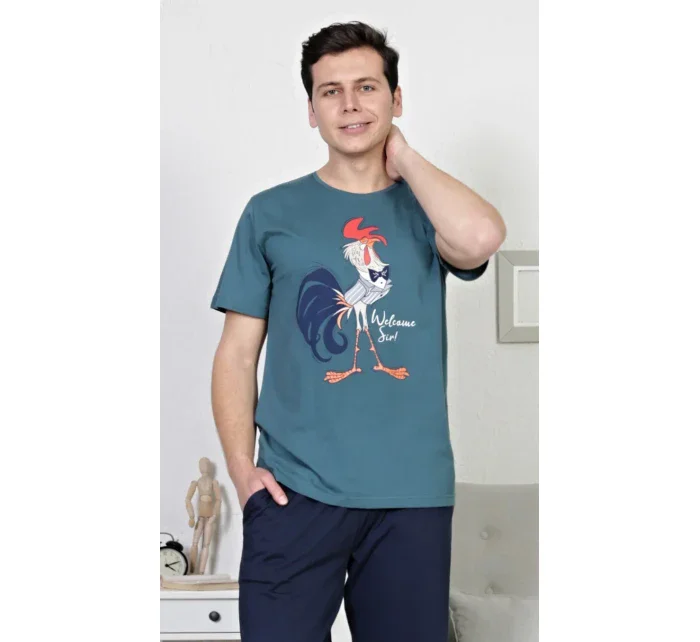 Pánske pyžamo kapri Kohút Pánske pyžamo kapri Kohút