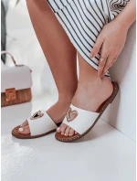Dámské žabky se srdcem white Dstreet model 21984707 - FashionStreet