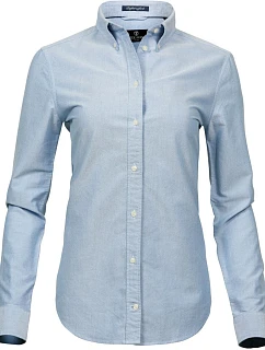 Tee Jays TJ 4001 Blúzka Oxford Perfect s dlhým rukávom 18.4001 svetlo modrá