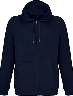 SOL'S Calipso Unisex mikina s kapucňou z hrubej bavlny 25.4237 francúzska námornícka modrá