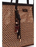 Černá taška typu Shopper s přívěskem model 22221071 - Flora&Co Černá taška typu Shopper s přívěskem model 22221071 - Flora&Co