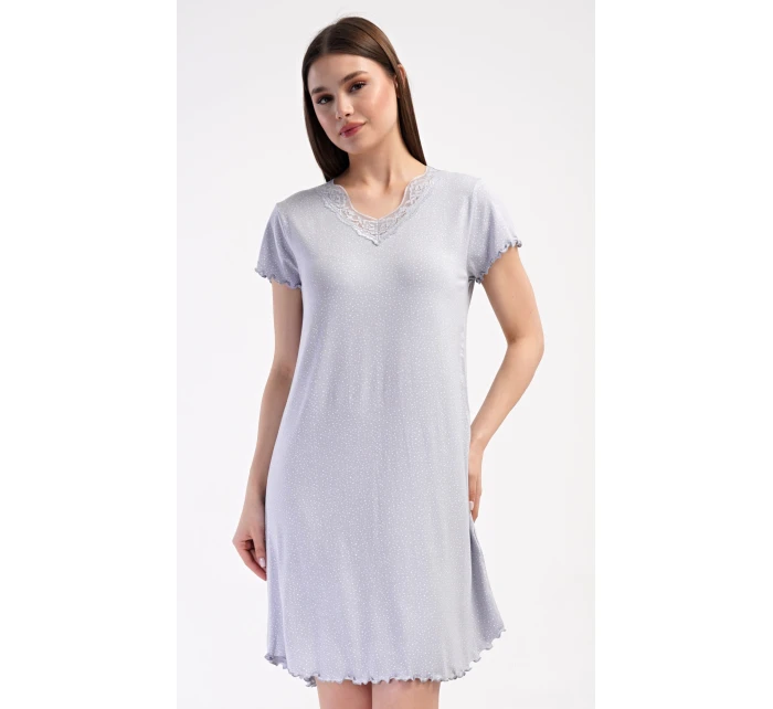 Dámska nočná košeľa s krátkym rukávom Snowflake