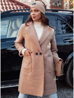 Dámsky nadrozmerný dlhý kabát BARALITE z jahňacej kože béžovej farby FashionStreet NY0710 Dámsky nadrozmerný dlhý kabát BARALITE z jahňacej kože béžovej farby FashionStreet NY0710