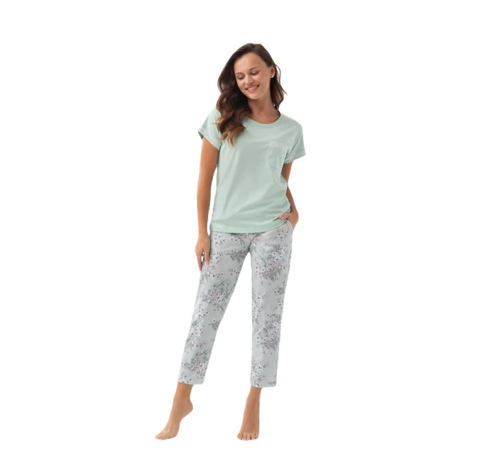 Dámske pyžamo v plnej dĺžke Luna 342 M-2XL Dámske pyžamo v plnej dĺžke Luna 342 M-2XL