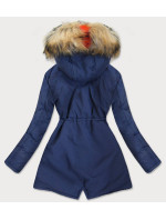 Tmavo modrá dámska zimná bunda (2010-1)