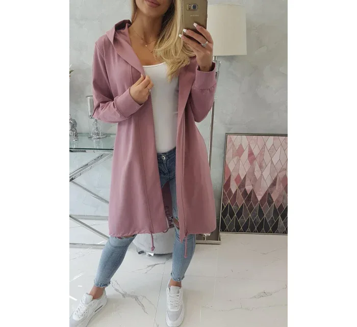 Tmavě růžová bunda s potiskem Tmavě růžová bunda s potiskem