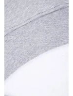 Zateplená mikina s bočnými rázporkami šedá