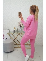Souprava s oversize halenkou světle růžová Souprava s oversize halenkou světle růžová