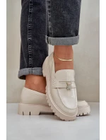 Lakierowane Mokasyny Damskie Z Przypinką Miś Beżowe Wulinea Lakierowane Mokasyny Damskie Z Przypinką Miś Beżowe Wulinea