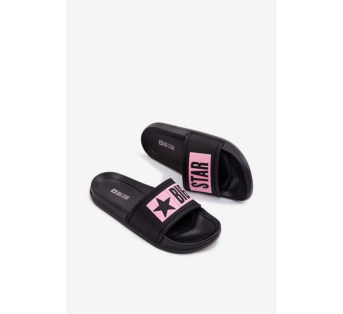 Dětské pantofle Big Star TT374A004 Černo-Růžové