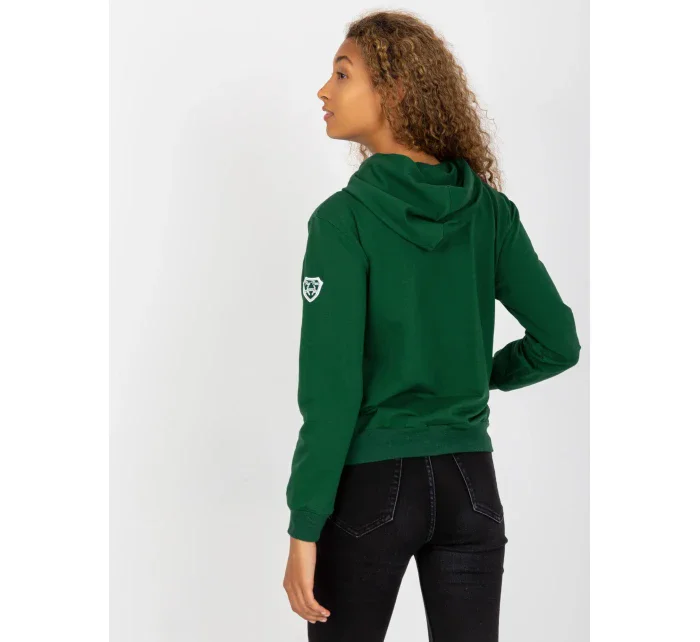 Dámska mikina RV BL 8226.11X tmavo zelená