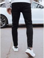 Pánske čierne džínsové nohavice FashionStreet UX4262