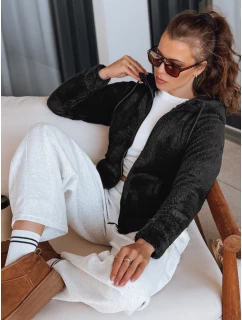 Dámska mikina s kapucňou čierna FashionStreet BY1556