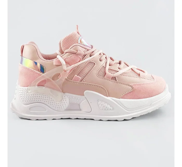 Růžové dámské sneakersy se dvojitými model 17229021 - C'M Paris