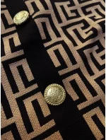 Čierna dámska pletená blúzka s krátkymi rukávmi (009) Čierna dámska pletená blúzka s krátkymi rukávmi (009)