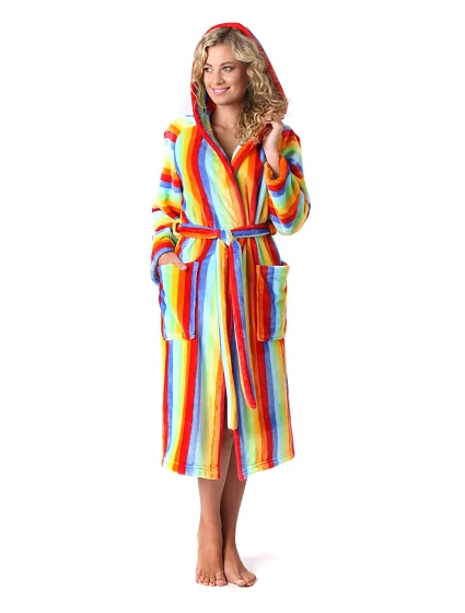 Dámsky župan 3156 Capri s kapucňou - Vestis