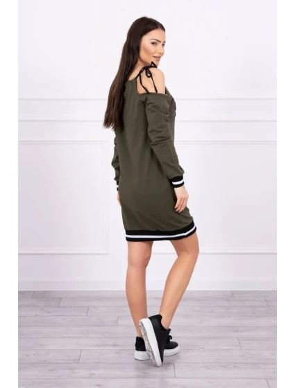 Kaki šaty Tres Chic Kaki šaty Tres Chic