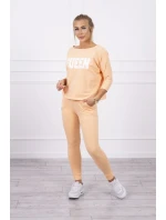 Súprava s potlačou Queen peach