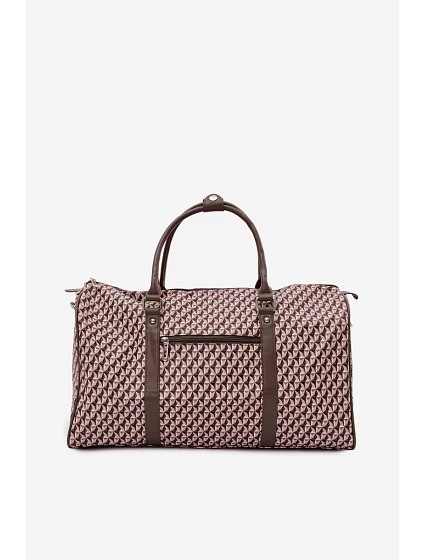 Vzorovaná cestovní taška tmavě béžová model 22111590 - Flora&Co Vzorovaná cestovní taška tmavě béžová model 22111590 - Flora&Co