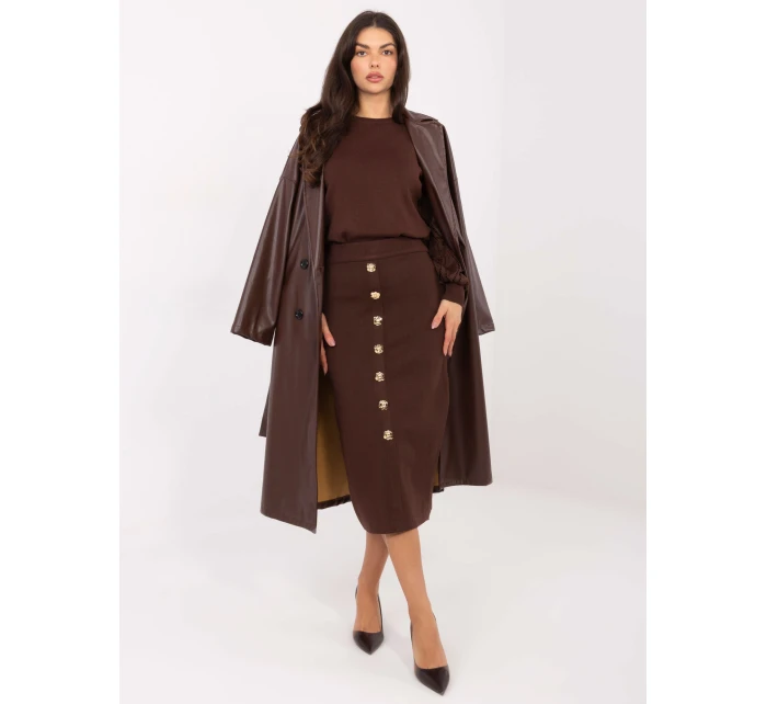 Spódnica PM SD model 21787914 brązowy - FPrice