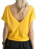 Tričko RV TS model 14816788 tmavě žlutá - FPrice Tričko RV TS model 14816788 tmavě žlutá - FPrice