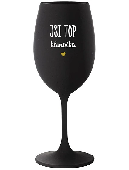 JSI TOP CUP - čierny pohár na víno 350 ml