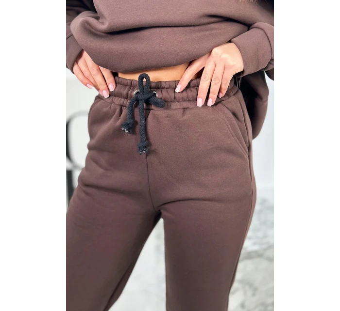 Bavlněná souprava s vyšívaným nápisem Paradise zelený