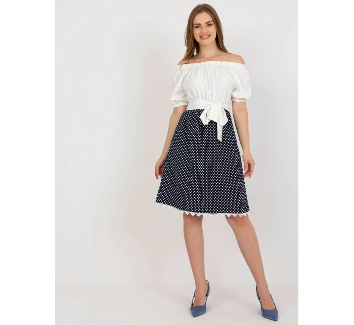 Sukienka LK SK model 18605466 ecru - FPrice Sukienka LK SK model 18605466 ecru - FPrice