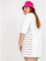 Sukienka RV SK model 21127037 biały - FPrice Sukienka RV SK model 21127037 biały - FPrice