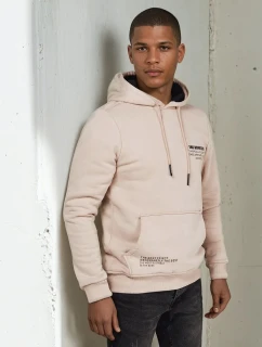 Pánská mikina s kapucí světle béžová Dstreet model 21975994 - FashionStreet