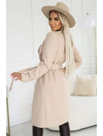 582-1 Poľský pohodlný kabát s golierom - BEISE