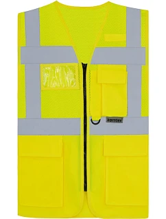 Korntex KXEXQ – Multifunkčná vesta Athens Hi-Vis 76.XEXQ, žltá s vysokou viditeľnosťou
