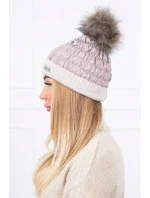 Čepice model 18743588 béžová - K-Fashion Čepice model 18743588 béžová - K-Fashion