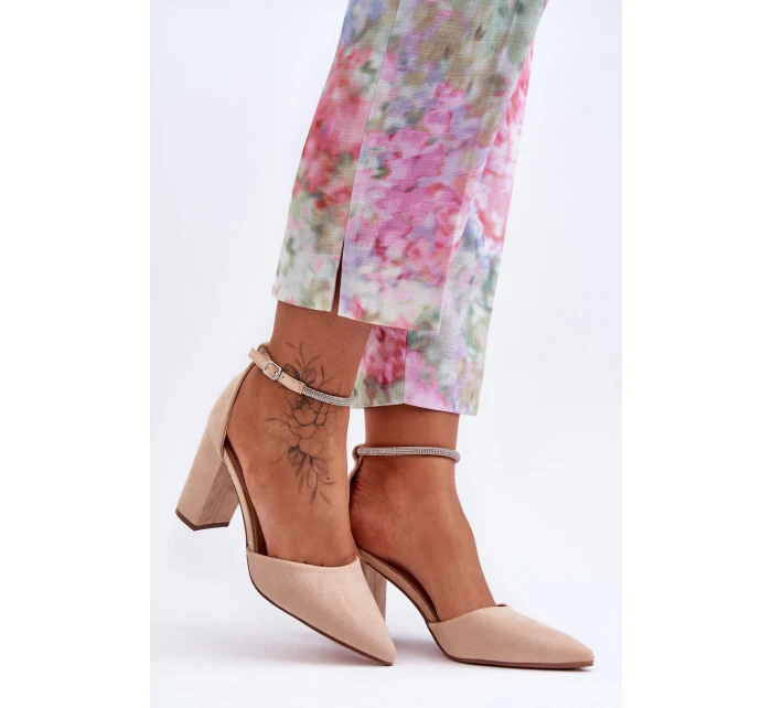 Zamszové se Béžové Diamond model 21626038 - Boto Zamszové se Béžové Diamond model 21626038 - Boto