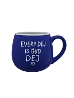 EVERY DEJ IS GUD DEJ - modrý keramický hrnček 300 ml