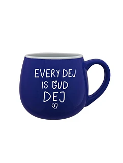 EVERY DEJ IS GUD DEJ - modrý keramický hrnček 300 ml