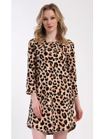 Dámske domáce šaty s trojštvrťovými rukávmi Leona Dámske domáce šaty s trojštvrťovými rukávmi Leona