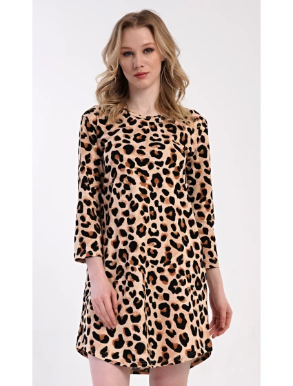 Dámske domáce šaty s trojštvrťovými rukávmi Leona Dámske domáce šaty s trojštvrťovými rukávmi Leona