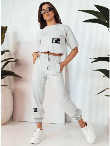 Dámská tepláková souprava světle šedá Dstreet model 21975310 - FashionStreet
