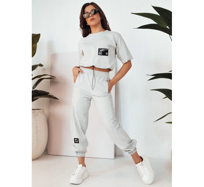 Dámská tepláková souprava světle šedá Dstreet model 21975310 - FashionStreet