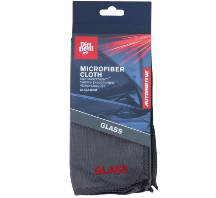 DIRT DEVIL MICROFIBRA STIERKA NA ČISTENIE SKLA 40x40 cm ŠEDÁ
