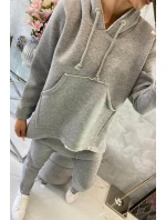 Šedá souprava kalhot model 21755628 - K-Fashion Šedá souprava kalhot model 21755628 - K-Fashion