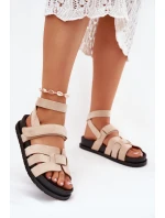 Eko Semišové Sandály Dámské S Béžové model 21699103 - Boto