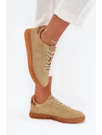 Dámské Semišové Sneakers Big Star model 21703182 HIPOLY SYSTEM Béžové - Big Star Shoes Dámské Semišové Sneakers Big Star model 21703182 HIPOLY SYSTEM Béžové - Big Star Shoes