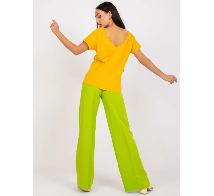 Tričko RV TS model 14816788 tmavě žlutá - FPrice Tričko RV TS model 14816788 tmavě žlutá - FPrice