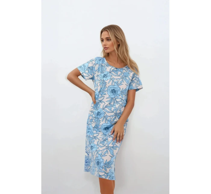 Nočná košeľa Blue Peony - Momenti Per Me